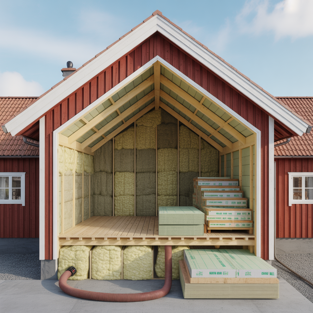 isolera vinden materialval tjocklek metoder och kostnad