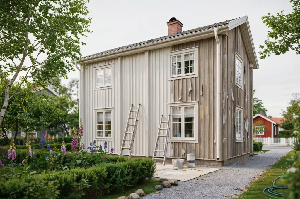 juni r b sta tiden att m la om huset s lyckas du med fasadm lningen fr n tv tt till sista strykningen