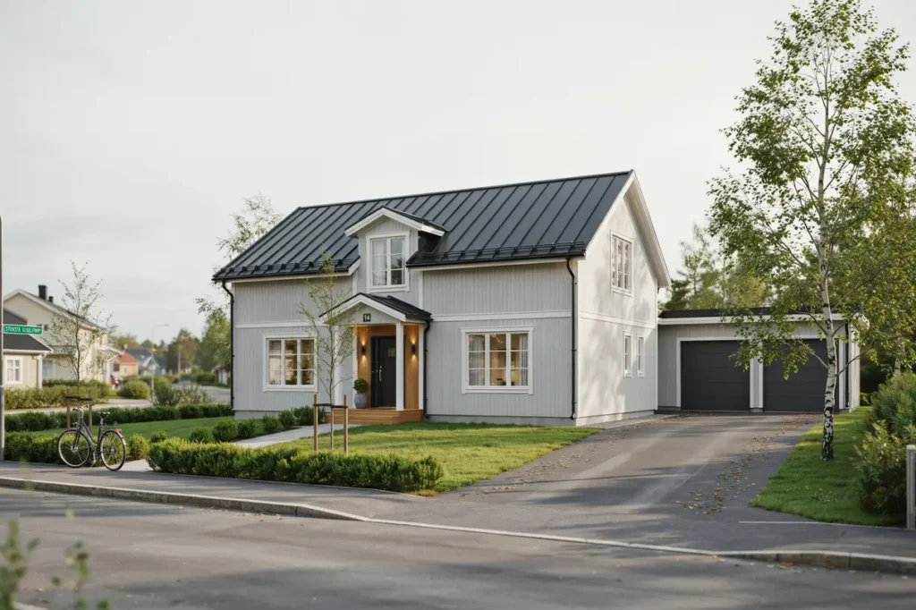 takrenovering och fasadbyte p villa i stuvsta segeltorp